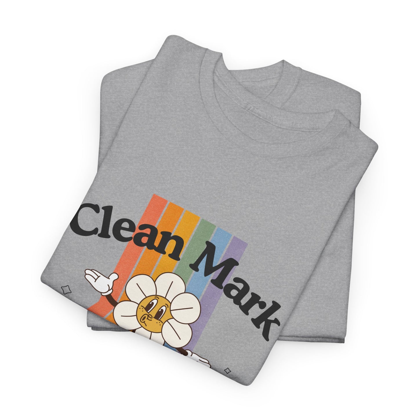 “Clean Mark Social Club” Unisex Heavy Cotton T-Shirt – Streetwear-Inspired Dance Graphic Tee for Adults & Kids
