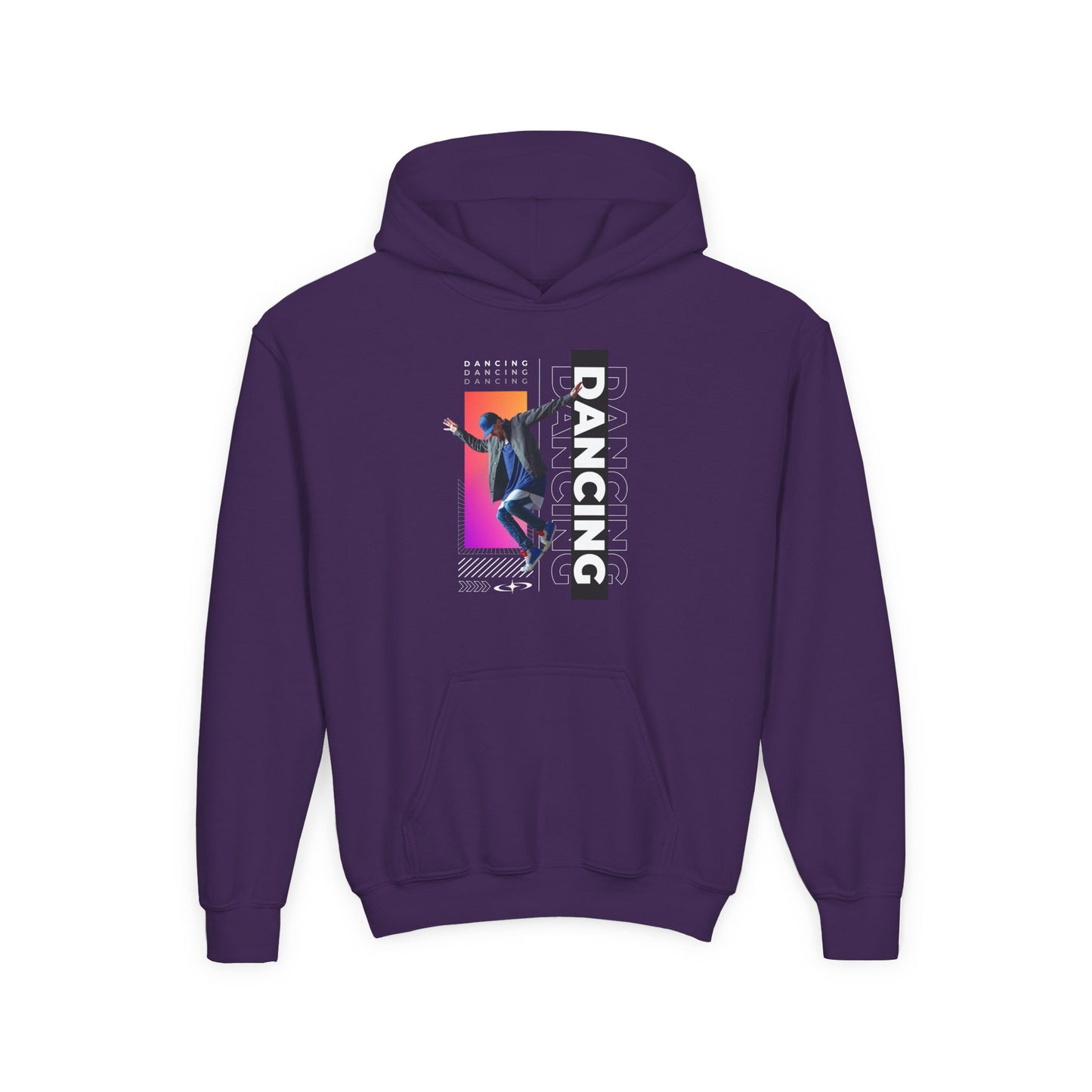 “Dancing” Male Dancer Streetwear Graphic | Unisex Youth Hoodie – Dance Hoodie for Kids & Young Performers