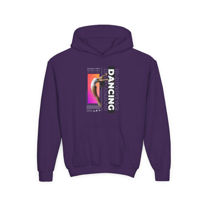 “Dancing” Female Dancer Streetwear Graphic | Unisex Youth Hoodie – Dance Hoodie for Kids & Young Performers