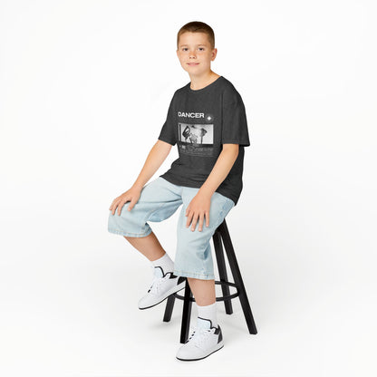 "Dancer" Youth Short Sleeve Tee – Streetwear-Style Breakdancer Graphic Hip Hop Dance Kids T-Shirt