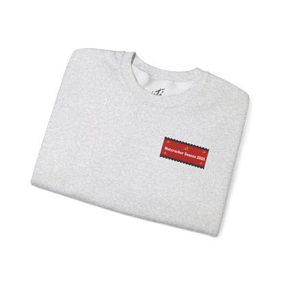 “Let’s Get to Cracking” Back Print ADULT Sweatshirt + Nutcracker 2025 Front – Unisex Heavy Blend Crewneck | Ballet Holiday Dance Sweatshirt