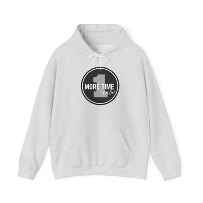 "One More Time is a Lie" Dance-Themed Unisex Hooded Sweatshirt – Bold Emblem Graphic Hoodie for Dancers