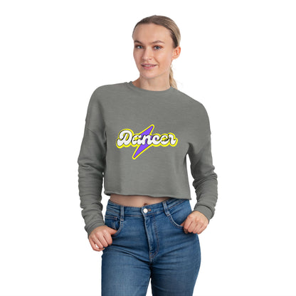 "Dancer" Women’s Cropped Dance Sweatshirt – Superhero-Inspired Graphic | Bold Dance Apparel for Strong, Empowered Movers
