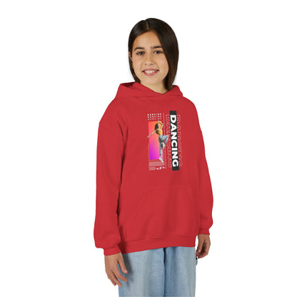 “Dancing” Female Dancer Streetwear Graphic | Unisex Youth Hoodie – Dance Hoodie for Kids & Young Performers