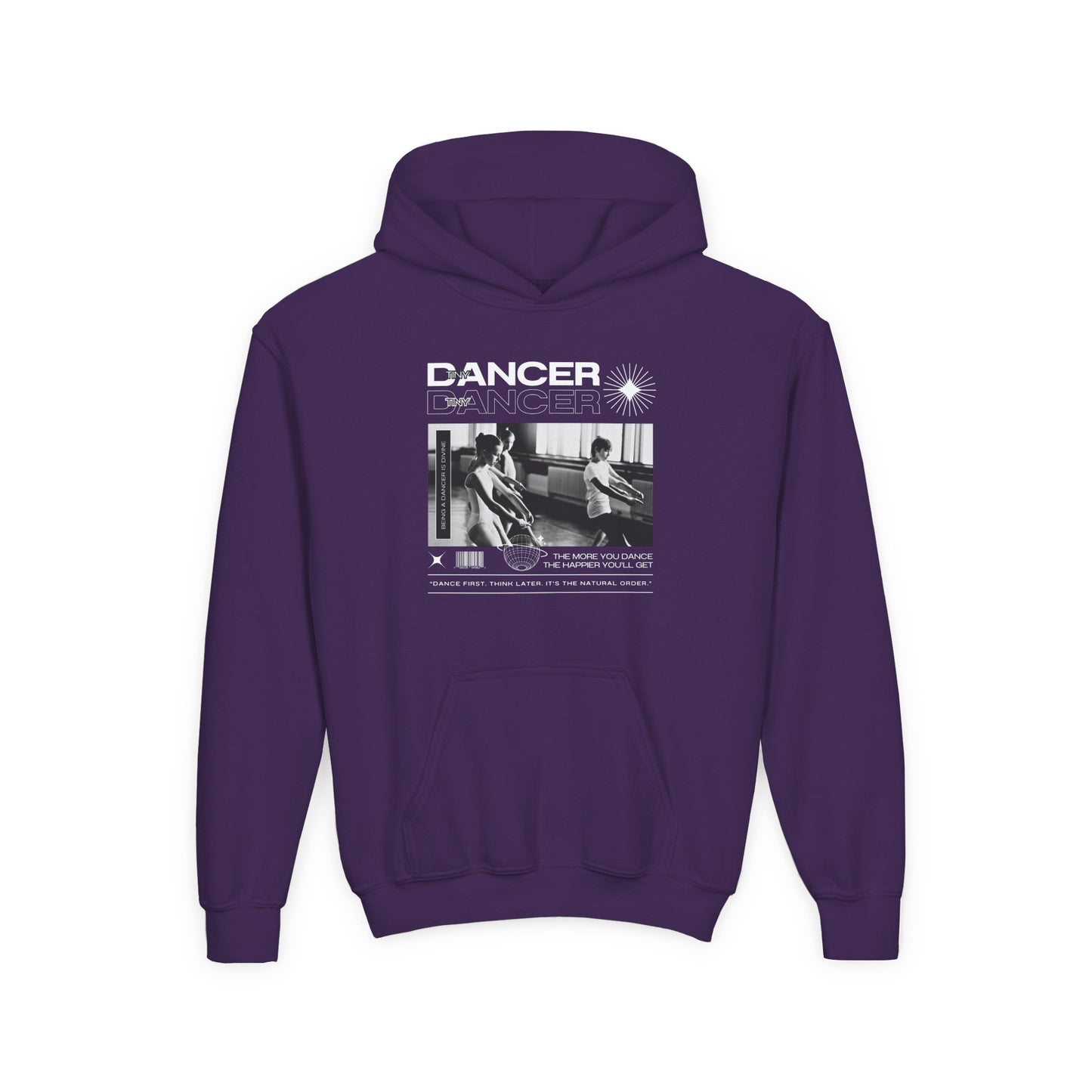“Dancer” Young Ballet Class Graphic | Unisex Youth Hoodie – Streetwear-Inspired Ballet Dance Hoodie for Kids & Aspiring Dancers