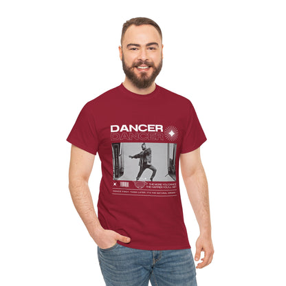 "Dancer "Jazz Pose Unisex Heavy Cotton Tee – Streetwear-Inspired Jazz Dance Graphic T-Shirt for Performers
