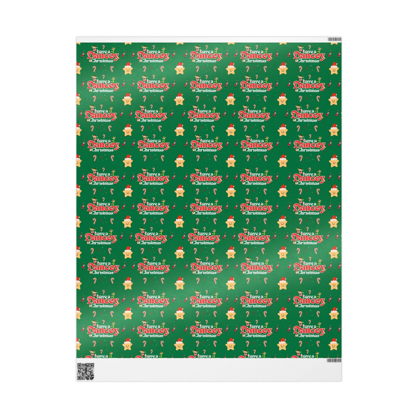 “Have a Dancey Christmas” Wrapping Paper – Festive Holiday Dance Gift Wrap with Ballet & Dance-Themed Design, Perfect for Dancers and Studios