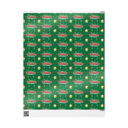 “Have a Dancey Christmas” Wrapping Paper – Festive Holiday Dance Gift Wrap with Ballet & Dance-Themed Design, Perfect for Dancers and Studios