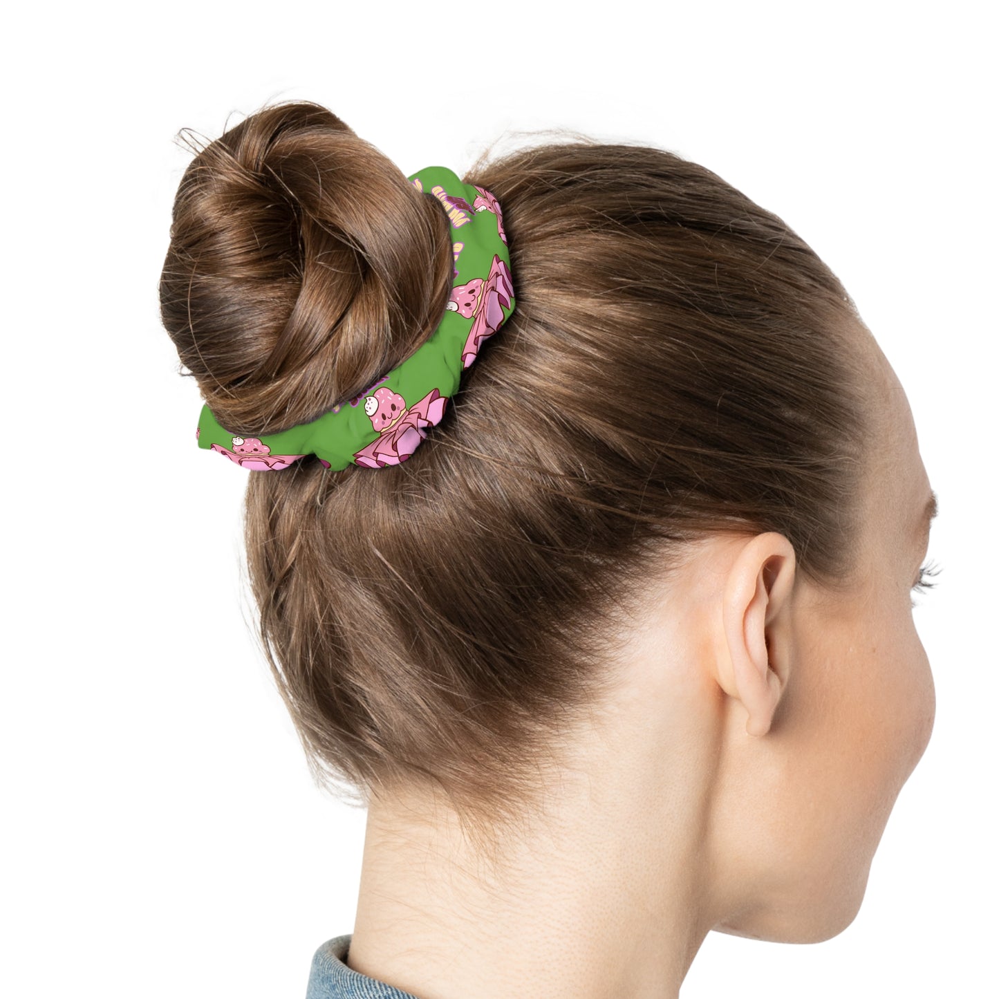 “You Are Tutu Sweet” Scrunchie – Kawaii Cupcake Dance Hair Accessory with Cute Tutu Graphic