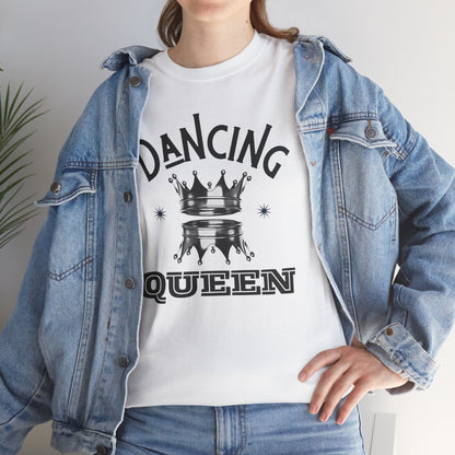 “Dancing Queen" Unisex Heavy Cotton T-Shirt with Crown Graphic – Dance-Inspired Graphic Tee for Adults & Kids