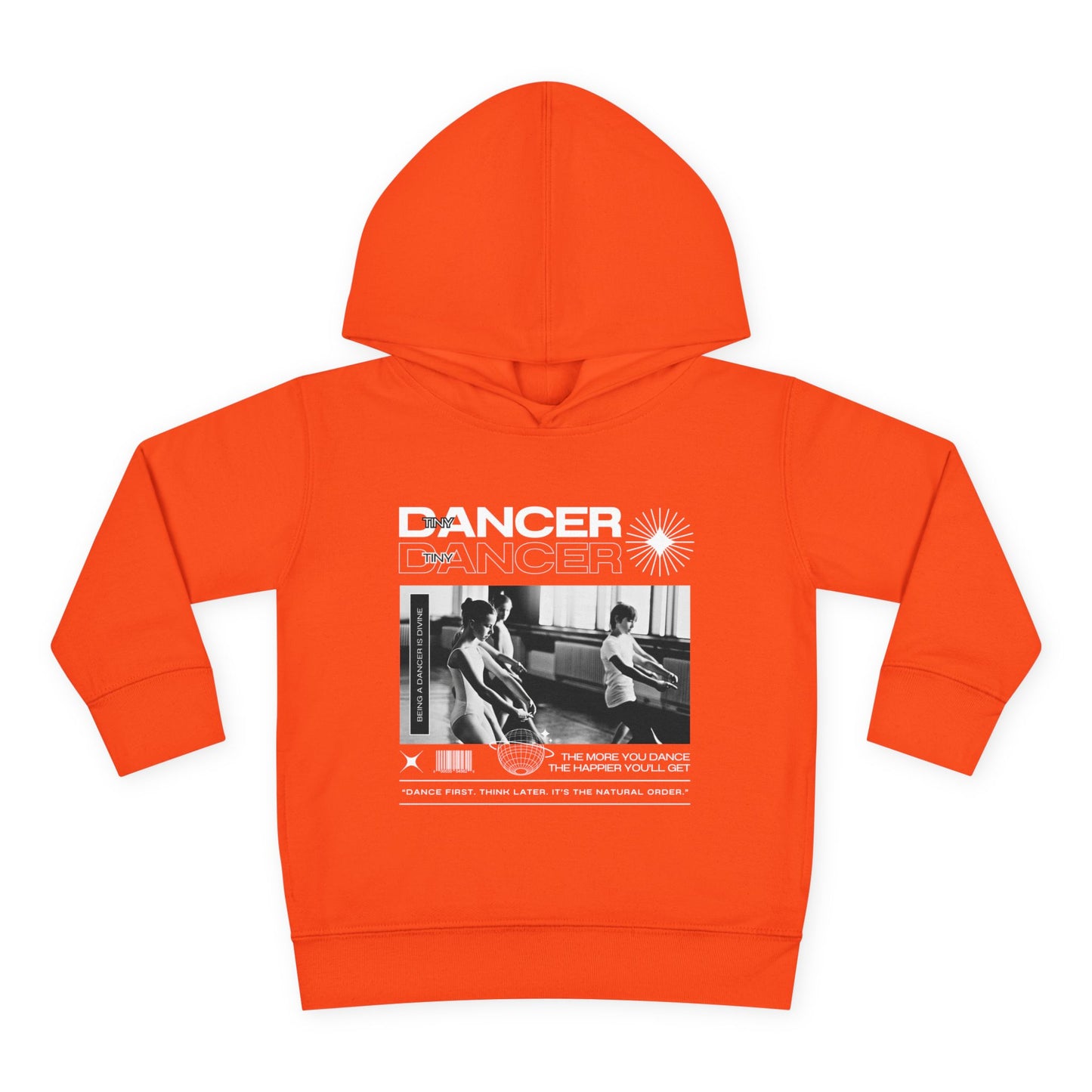 “Dancer” Toddler Pullover Hoodie – Streetwear-Inspired Ballet Class Graphic Sweatshirt for Kids”