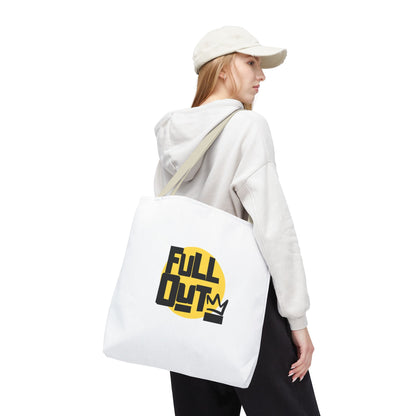 "Full Out" Dance Canvas Tote Bag – Streetwear-Inspired Graphic Dance Bag for Rehearsals, Classes & Everyday Use