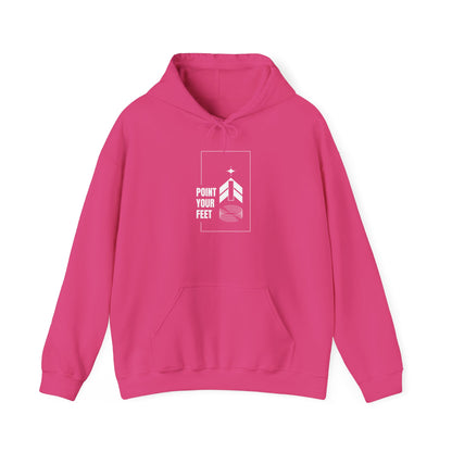 "Point Your Feet" Streetwear Dance Hoodie – Unisex Heavy Blend™ Hooded Sweatshirt for Dancers & Ballet Lovers