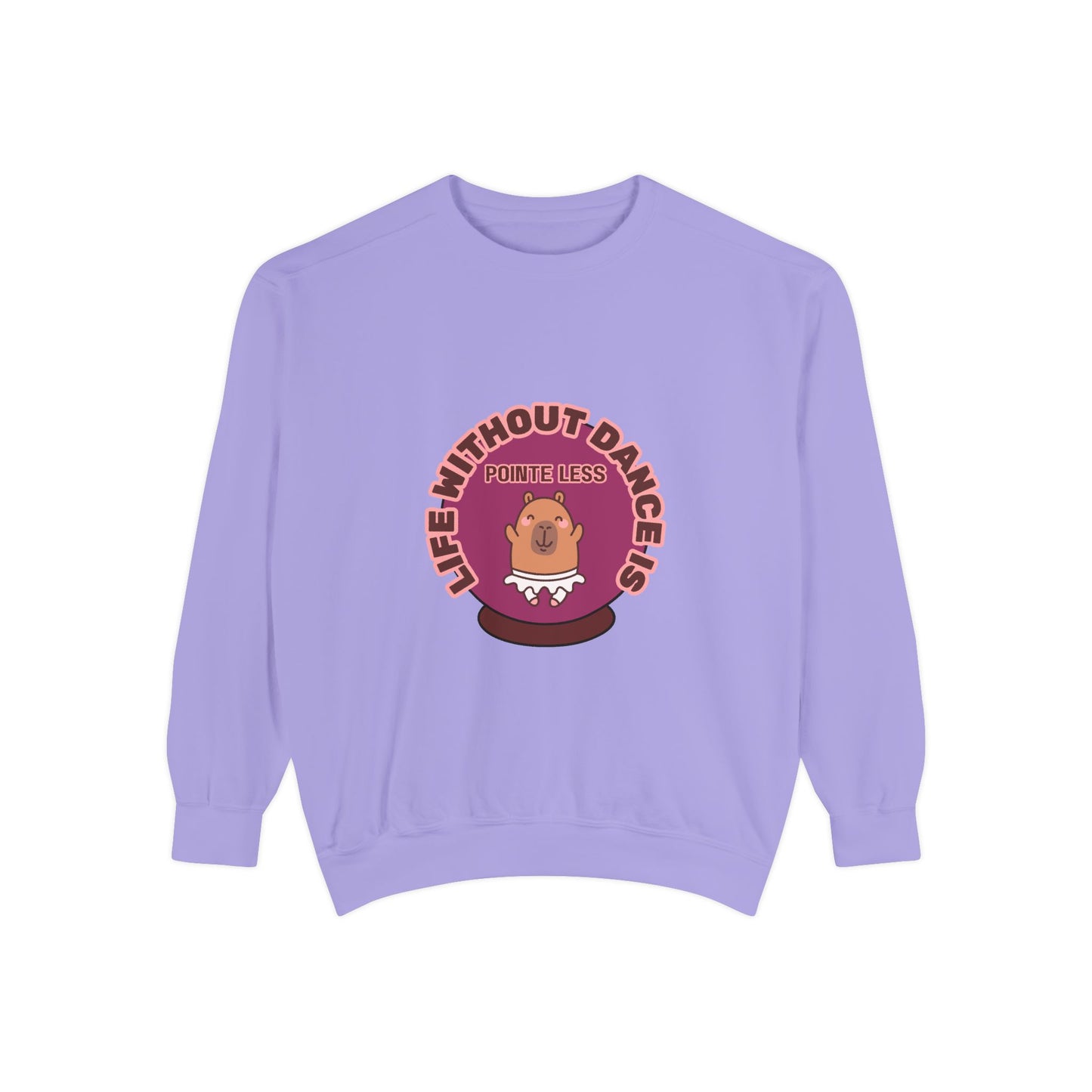 "Life Without Dance Is Pointeless" Unisex Lightweight Crewneck Sweatshirt – Bold Retro Ballet Pun Graphic Pullover for Dancers & Dance Lovers