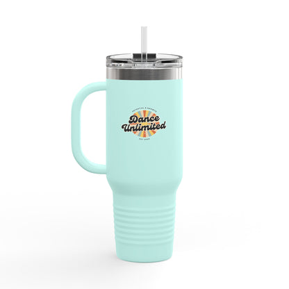 "Dance Unlimited, Potential & Growth" Retro 40oz Insulated Travel Mug – Motivational Dance Tumbler for Growth, Potential & Everyday Inspiration