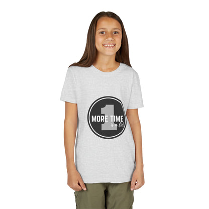“One More Time is a Lie” Bold Emblem Dancer Graphic T-Shirt for Kids – Funny Dance Rehearsal Shirt - Youth Dance Tee