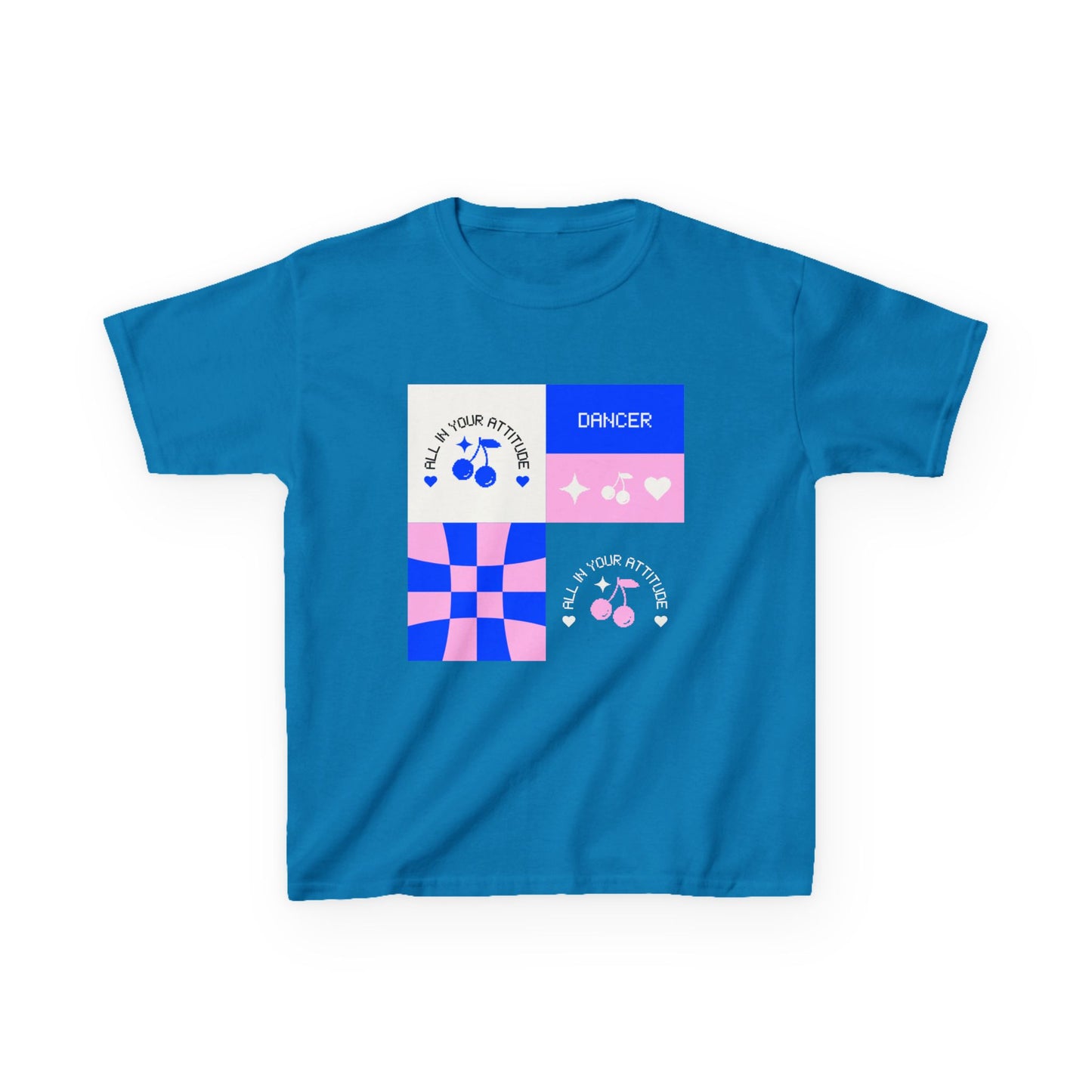 "Dancer - All in Your Attitude" Retro Graphic Tee for Kids - Youth Dance T-Shirt