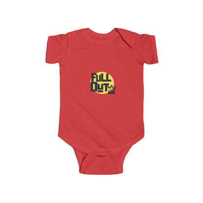 "Full Out" Infant Short Sleeve Bodysuit – Bold Streetwear Dance Graphic Baby Outfit for Future Performers