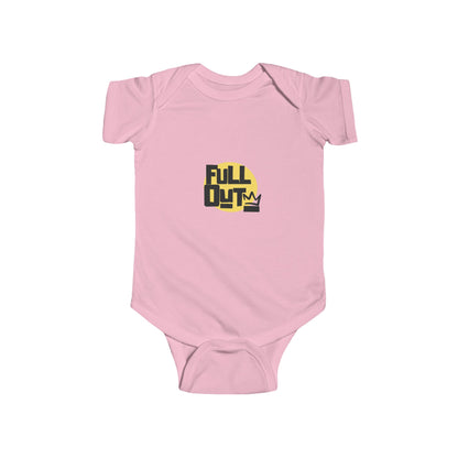 "Full Out" Infant Short Sleeve Bodysuit – Bold Streetwear Dance Graphic Baby Outfit for Future Performers