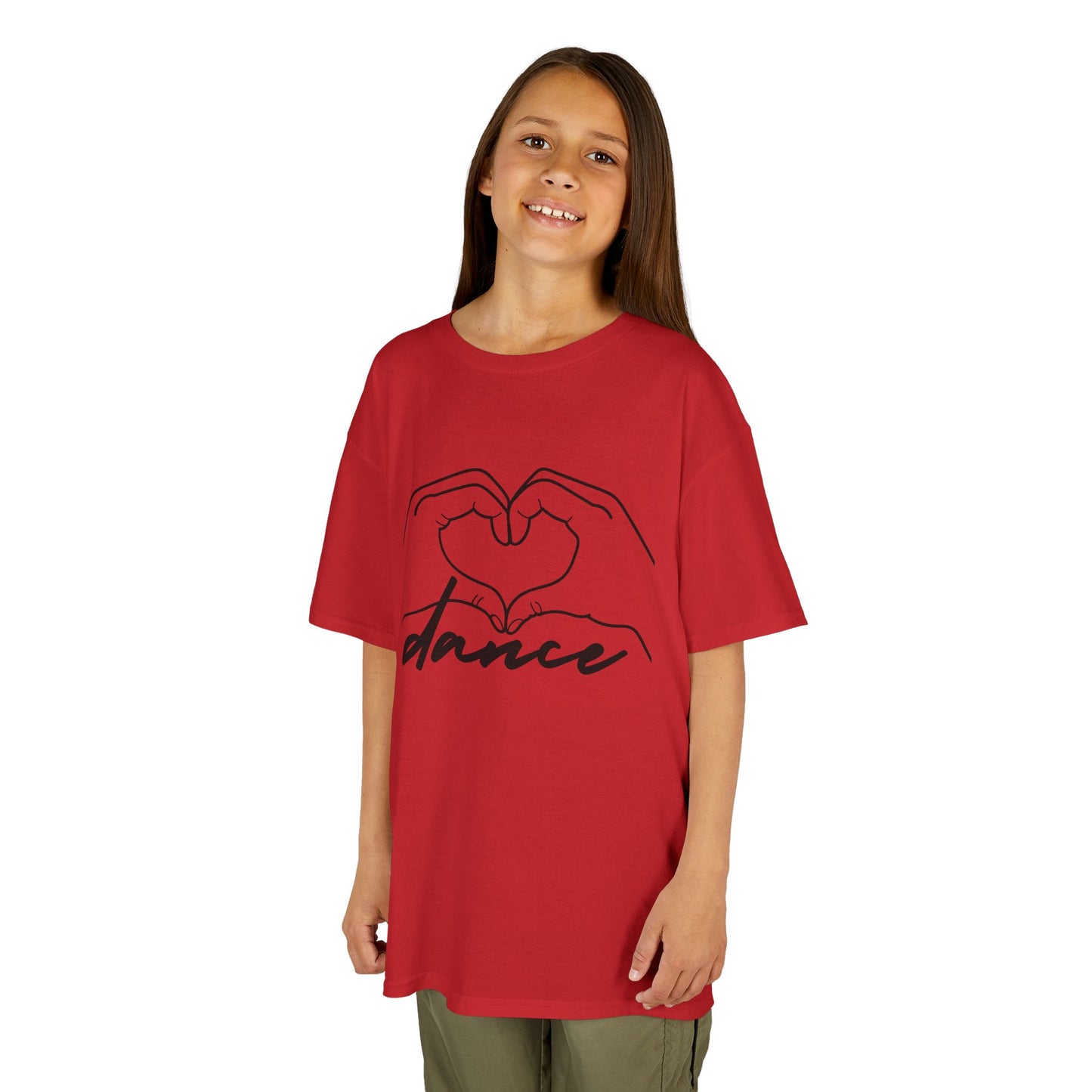 "Dance" Heart Hands Youth Short Sleeve Tee – Heart Hands Graphic Dance Lover T-Shirt