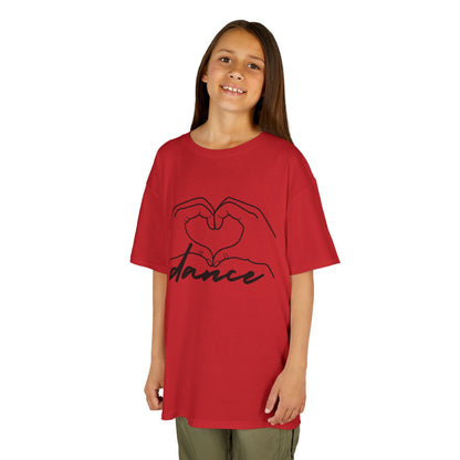 "Dance" Heart Hands Youth Short Sleeve Tee – Heart Hands Graphic Dance Lover T-Shirt