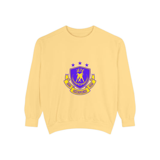 "Jeté Dance Gear" Unisex Lightweight Crewneck Sweatshirt – Collegiate-Inspired Dance Apparel Pullover for Dancers & Performers