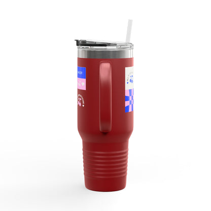 "All in Your Attitude" – 40oz Insulated Stainless Steel Travel Mug with Bold Motivational Graphic | Dance-Inspired Hydration Tumbler