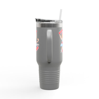 “Every Meow & Then I Dance” Adorable Dancing Cat Graphic | Cute Cat Dance Tumbler for Ballet Lovers & On-the-Go Coffee Enthusiasts - 40oz Insulated Travel Mug