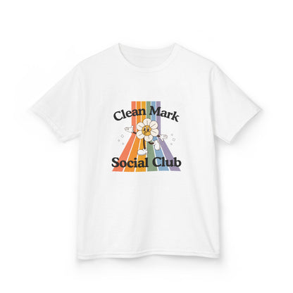 “Clean Mark Social Club” Kids Heavy Cotton™ Tee – Streetwear-Inspired Dance Graphic Tee for Kids