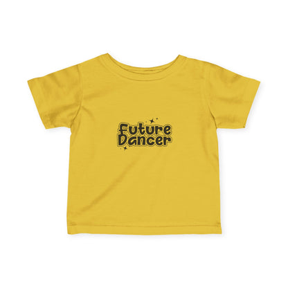 “Future Dancer” Infant Fine Jersey Tee – Adorable Dance-Themed Baby T-Shirt for Tiny Ballerinas and Little Movers
