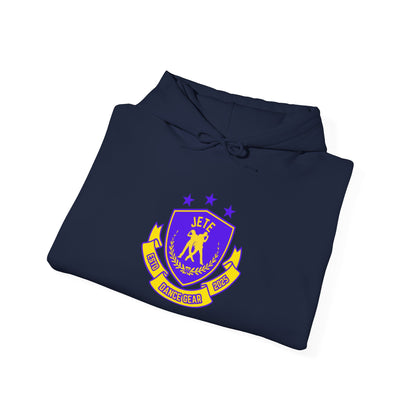 "Jeté Dance Gear" Unisex Hooded Sweatshirt – Collegiate Style Dance Hoodie for Dancers & Dance Lovers