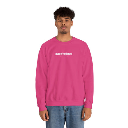 “Made to Dance" Unisex Heavy Blend™ Crewneck Sweatshirt – Embroidered Dance-Inspired Pullover for Adults & Kids