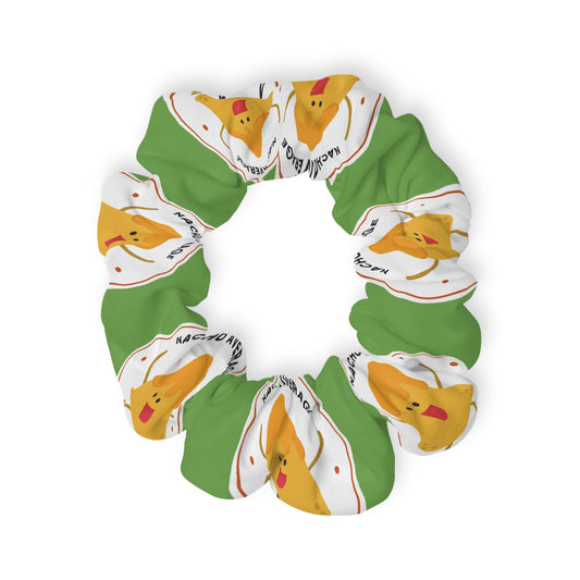 “Nacho Average Dancer” Scrunchie – Funny Dance Pun Hair Accessory with Cute Nacho Graphic