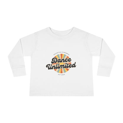"Dance Unlimited – Potential & Growth" Toddler Dance T-Shirt – Retro Long Sleeve Tee for Kids