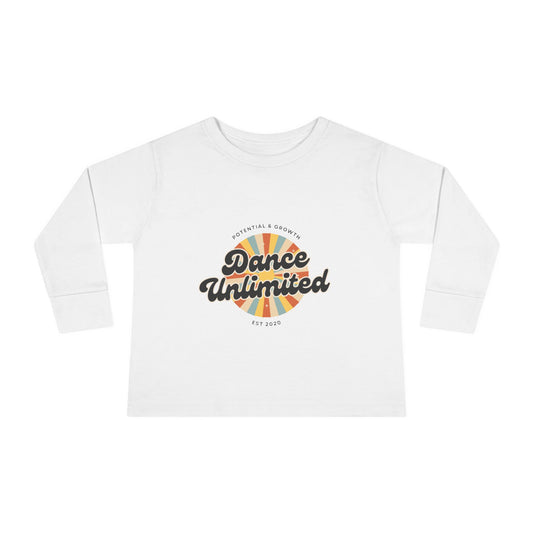 "Dance Unlimited – Potential & Growth" Toddler Dance T-Shirt – Retro Long Sleeve Tee for Kids