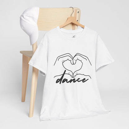 "Dance" Heart Hands Unisex Heavy Cotton Tee – Heart Hands Graphic Dance Lover T-Shirt