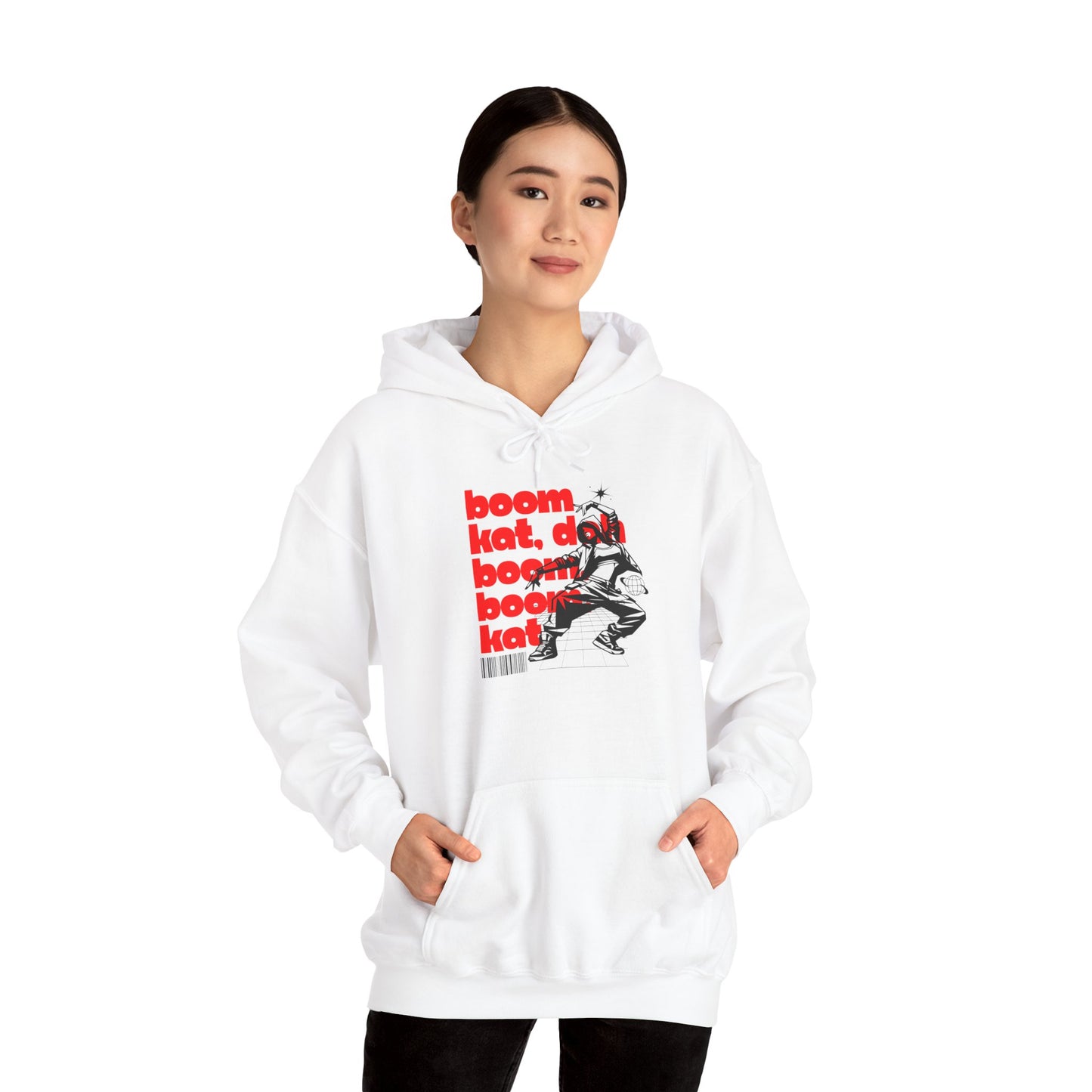 “Boom Kat” Hoodie – Unisex Hooded Sweatshirt with Bold Streetwear-Inspired Dance Graphic