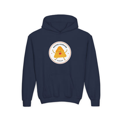 "Nacho Average Dancer" Youth Hooded Sweatshirt – Funny Dance Pun Nacho Graphic Hoodie for Kids and Teens