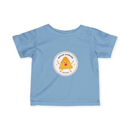 "Nacho Average Dancer" Infant Fine Jersey Tee – Funny Baby Dance T-Shirt with Cute Nacho Graphic for Tiny Movers