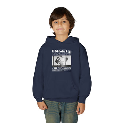 “Dancer” Breakdancer Streetwear Graphic | Unisex Youth Hoodie – Hip-Hop Dance Hoodie for Kids & Young Performers