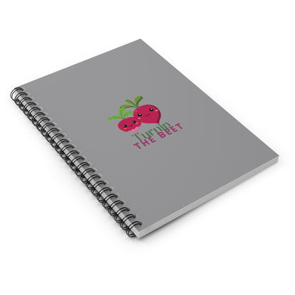 "Turnip the Beet" Spiral Notebook – Cute Veggie Dance Pun Journal for Dancers, Foodies & Pun Lovers