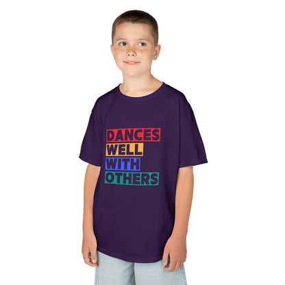 "Dances Well With Others" Kids Heavy Cotton™ Tee – Dance-Inspired Graphic Tee for Kids