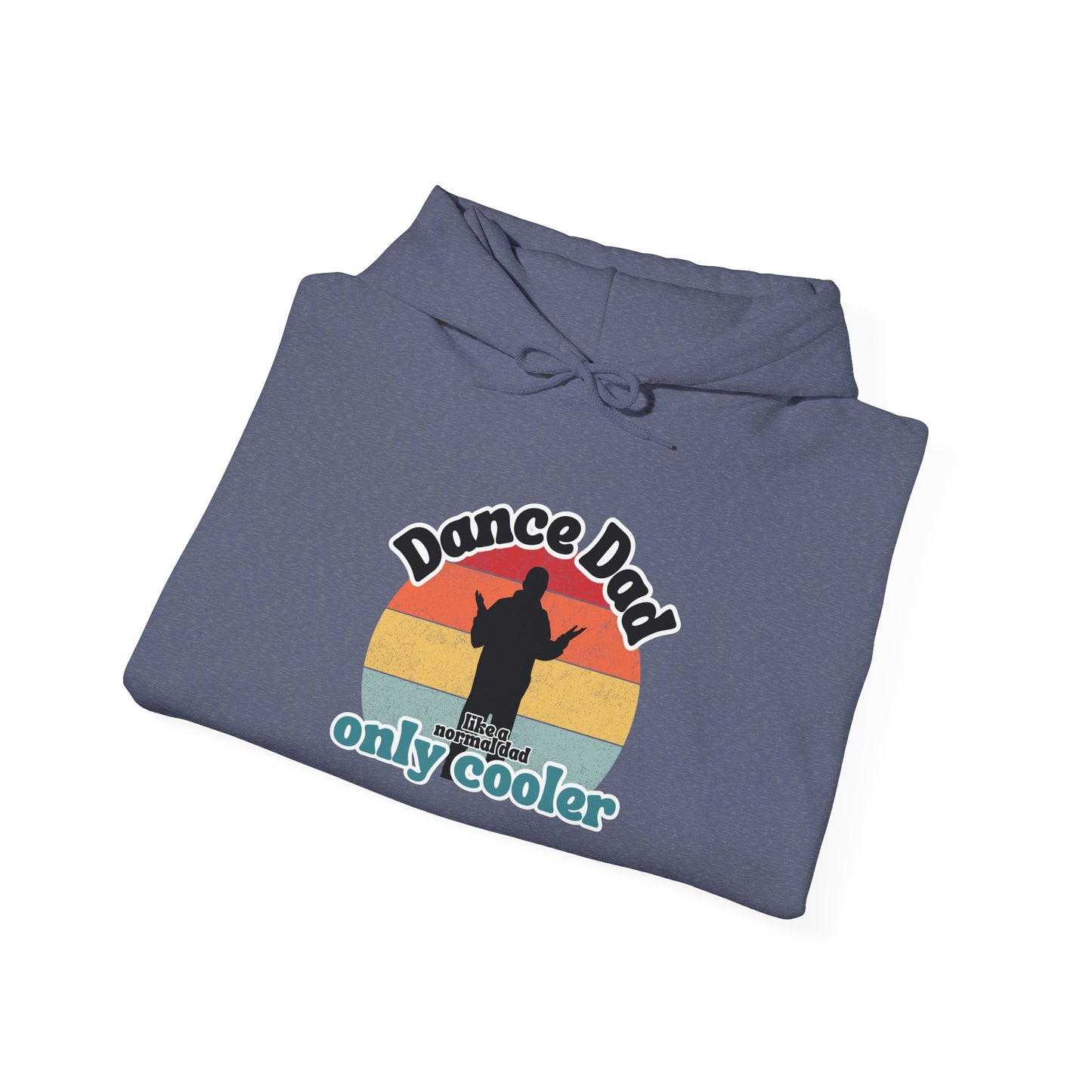 Dance Dad Retro Hoodie – Funny Unisex Heavy Blend™ Hooded Sweatshirt for Cool Dance Dads
