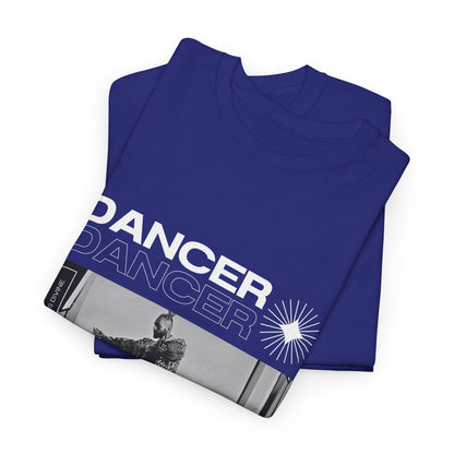 "Dancer "Jazz Pose Unisex Heavy Cotton Tee – Streetwear-Inspired Jazz Dance Graphic T-Shirt for Performers