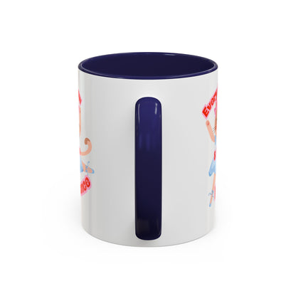 “Every Meow & Then I Dance” Adorable Dancing Cat Graphic | Cute Cat Dance Mug for Ballet Lovers & Coffee Enthusiasts - Accent Coffee Mug