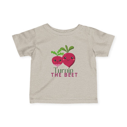 "Turnip the Beet" Cute Veggie Dance Infant Fine Jersey Tee – Funny Baby Dance T-Shirt with Adorable Pepper Graphic