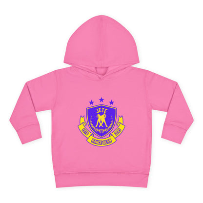 "Jeté Dance Gear" Toddler Pullover Fleece Hoodie – Collegiate-Inspired Dancer Graphic Sweatshirt for Kids