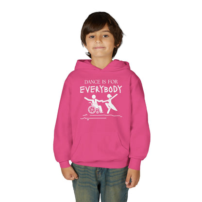 “Dance Is for Everybody” Unisex Youth Hoodie – Inclusive Dance Hoodie for Kids & Teens, Personalized with Name or Studio