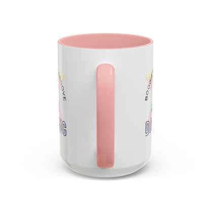 "Boogie, Hustle, Groove - Dancing" Disco Accent Coffee Mug – Fun Retro Dance Gift for Coffee Lovers