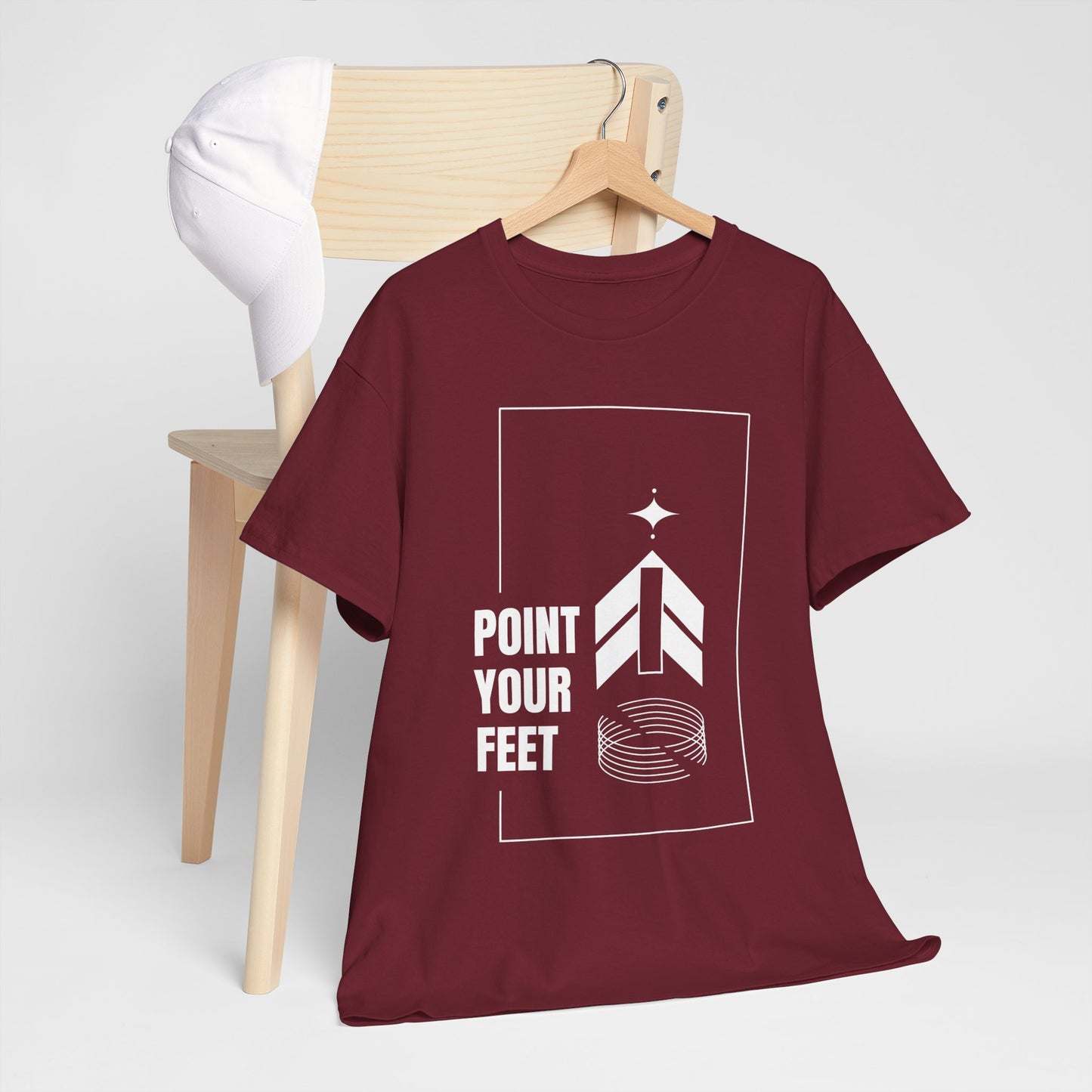 "Point Your Feet" Streetwear Dance Tee – Unisex Heavy Cotton Ballet-Inspired T-Shirt for Dancers